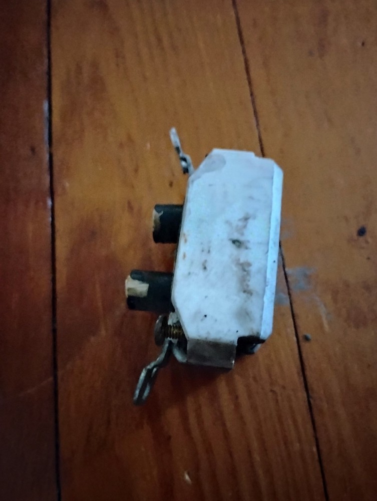 Antique Push Button Light Switch Single Pole ON OFF works tested