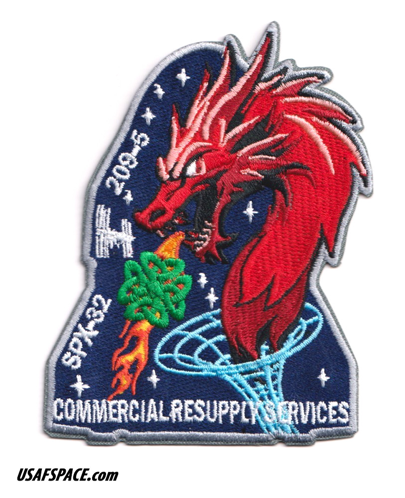 Authentic SPX-32-SPACEX CRS-32 NASA ISS RESUPPLY Mission-A-B Emblem SPACE PATCH