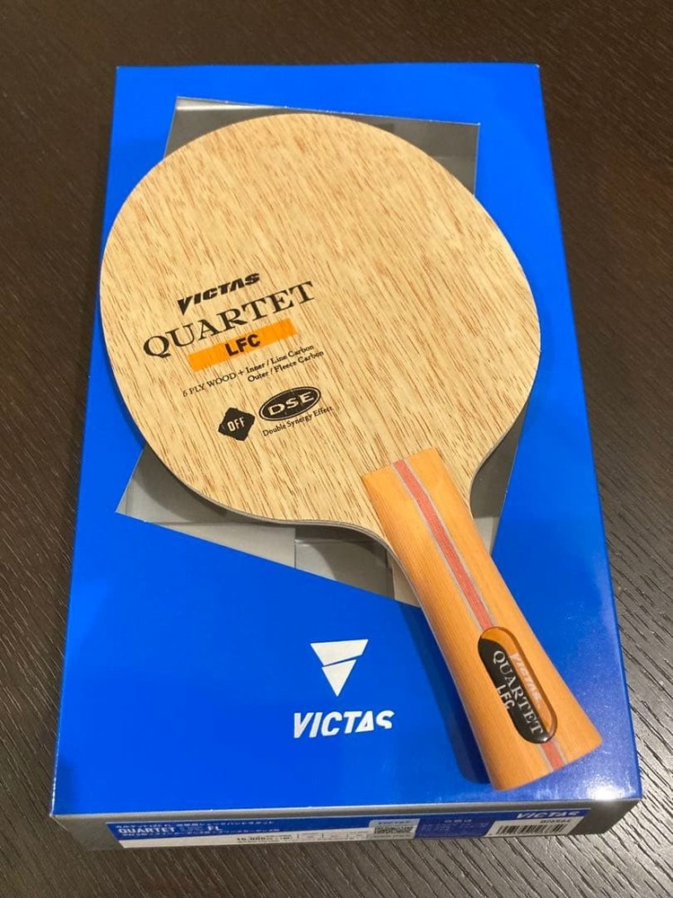 VICTAS QUARTET LFC FL Table Tennis Racket Orange Grip