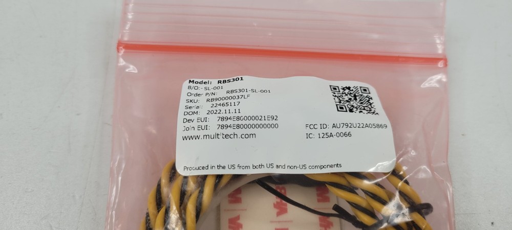 MultiTech RBS301-SL-001 Wireless Water Leak Detection Sensor Stream Labs