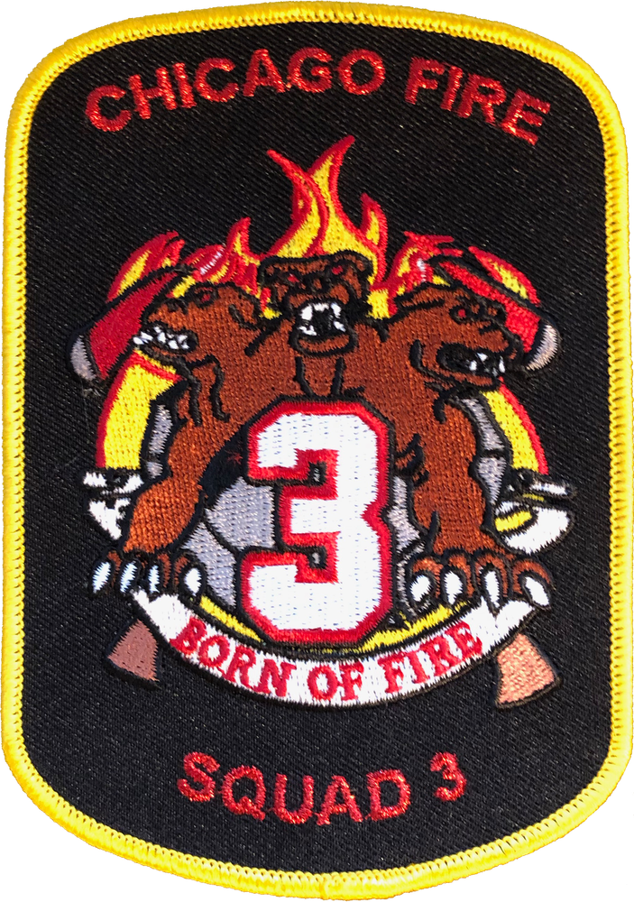 CHICAGO FIRE TV SHOW SHOULDER PATCH: Squad 3