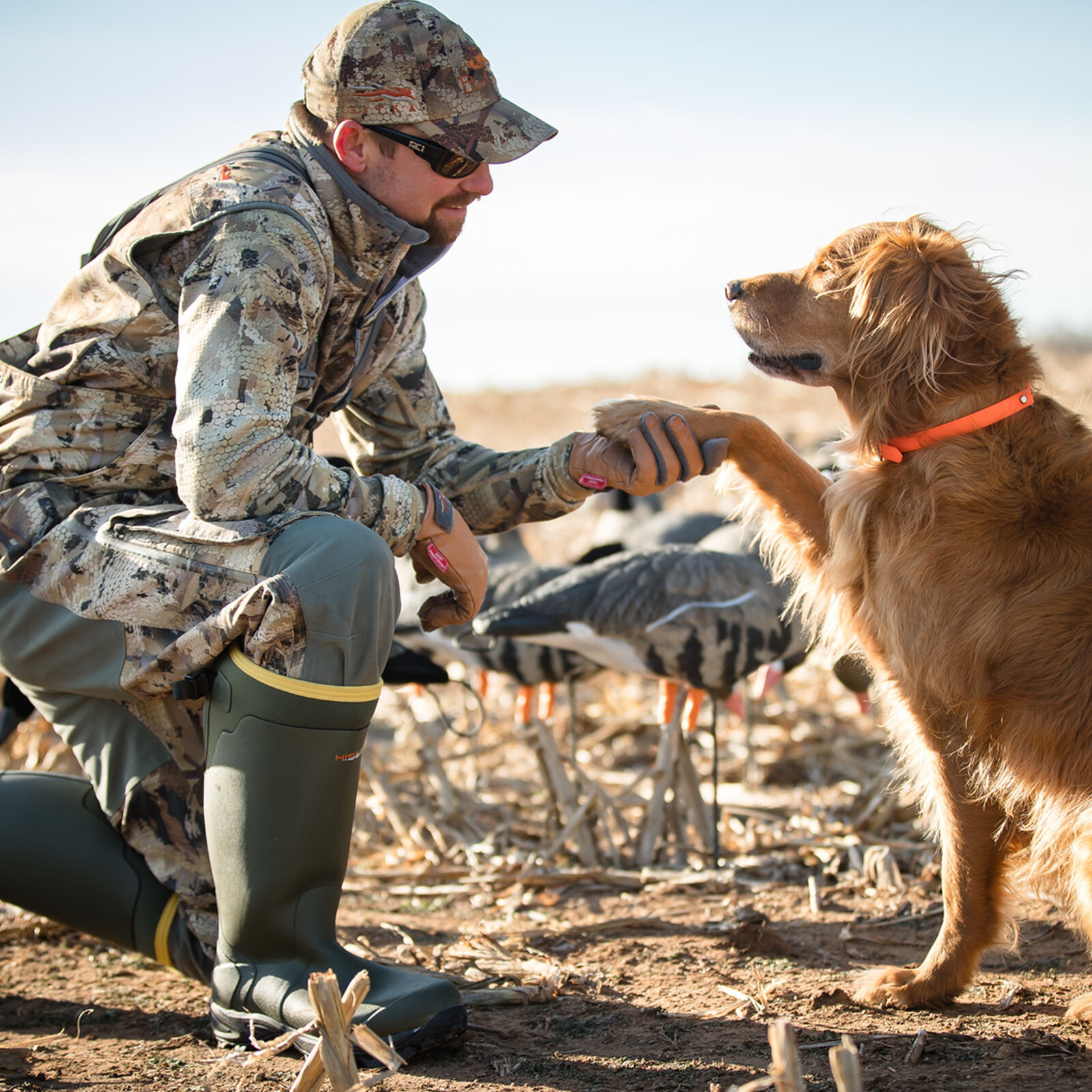 HISEA Men's Hunting Boots Neoprene Insulated Rain & Snow Muck Mud Working Boots