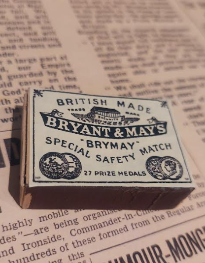 WW2 British infantry matchbox - Bryant and May