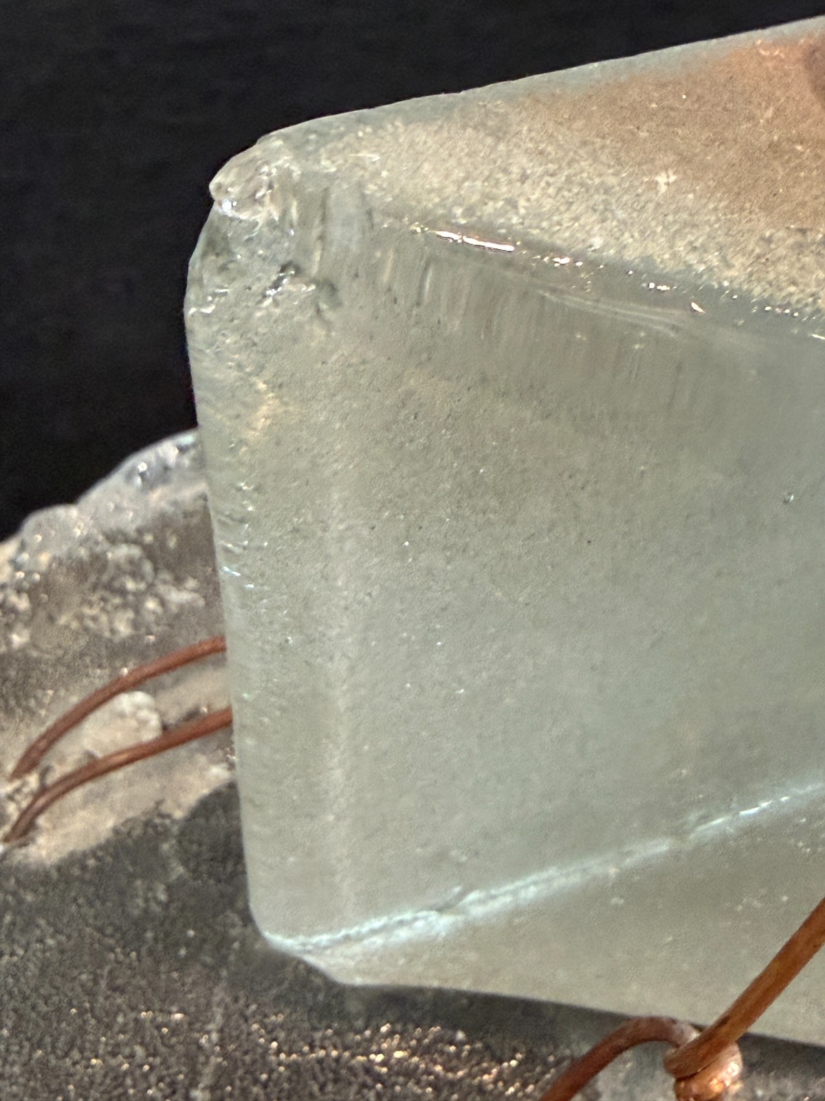 Hank Murta Adams Large Piece Slice of Cake Art Glass Sculpture 10.5" X 5.75"