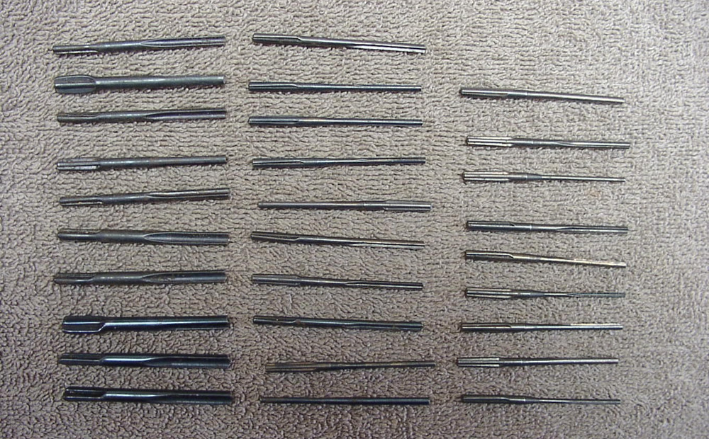 29 Assorted Unbranded Fluted Drill Points,1/16"-3/16" Diameter Shanks,EXCELLENT!