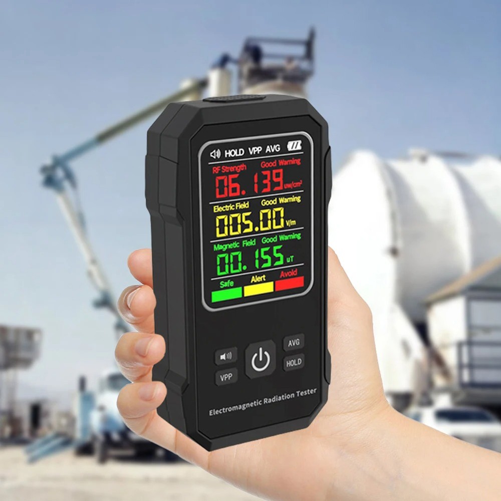 Digital EMF Meter Electromagnetic Field Radiation Detector LCD Geiger Counter US