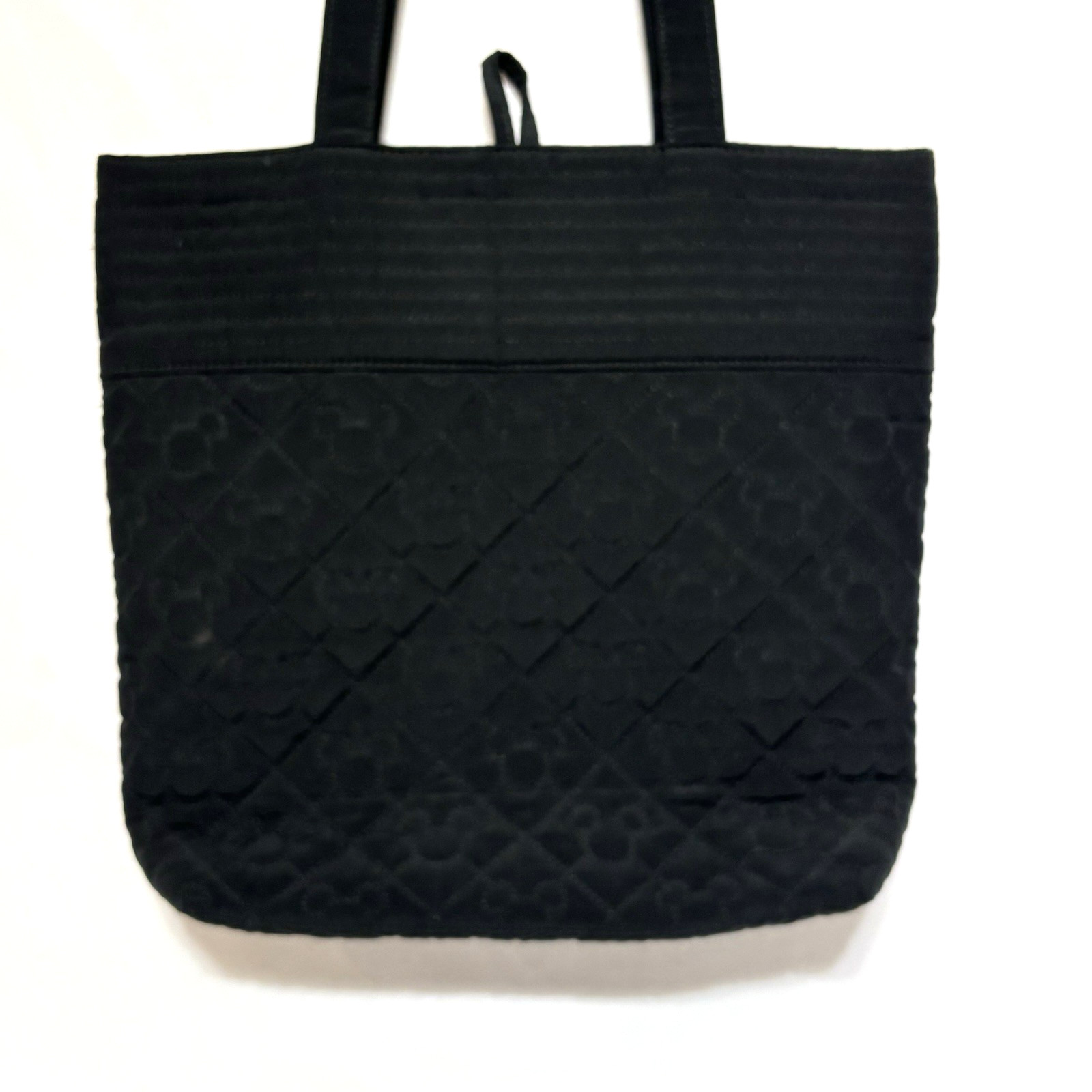 Disney Vera Bradley Mickey Mouse Quilted Black Large Tote Bag
