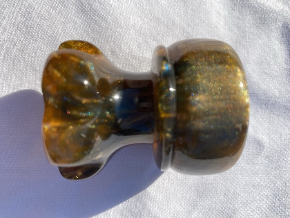 Grizzly Bay shaving brush handle ‘Copper Root’ Stubby