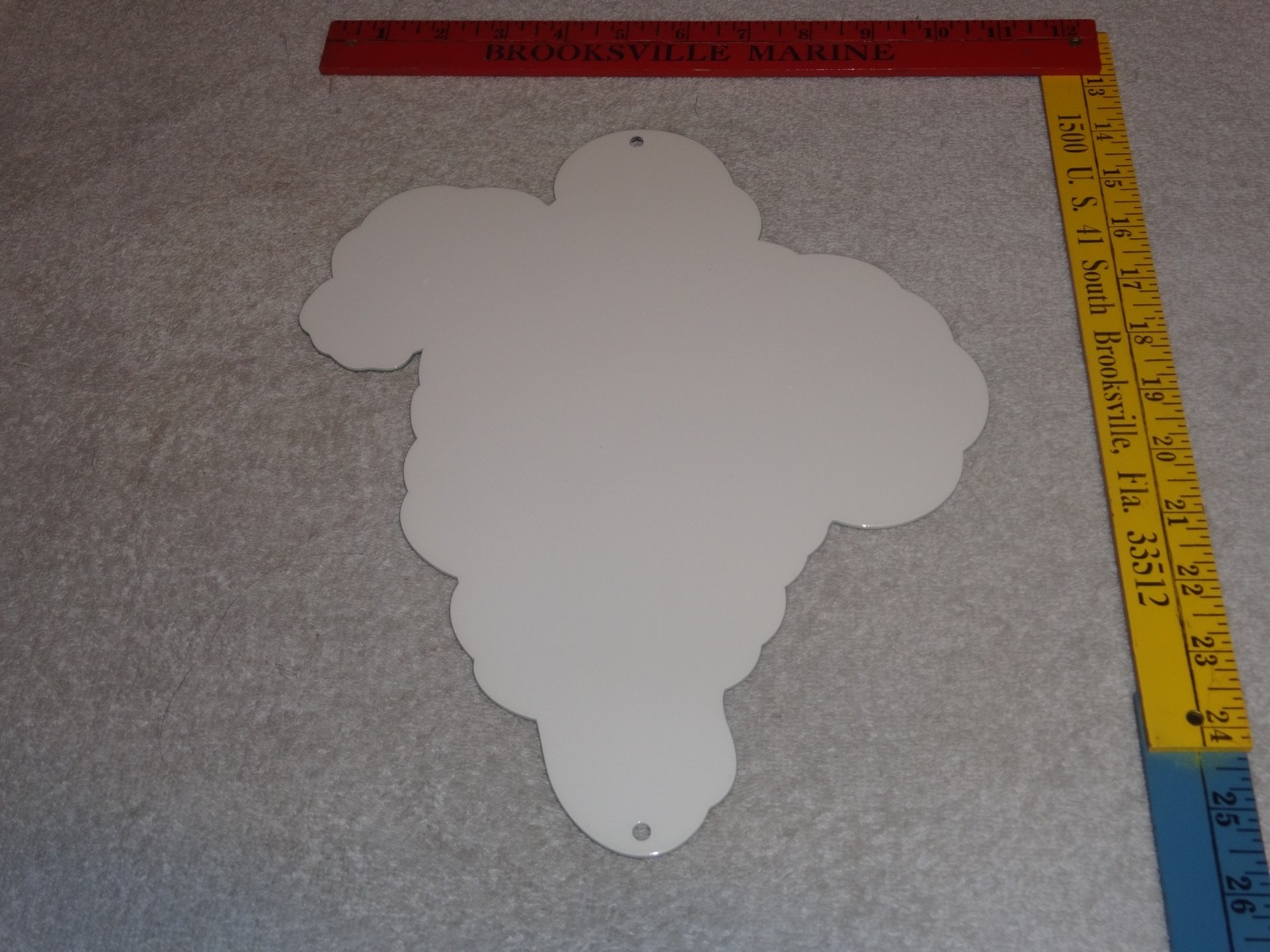 VINTAGE MICHELIN MAN TIRES BIBENDUM TIRE 12" PORCELAIN METAL GASOLINE OIL SIGN!