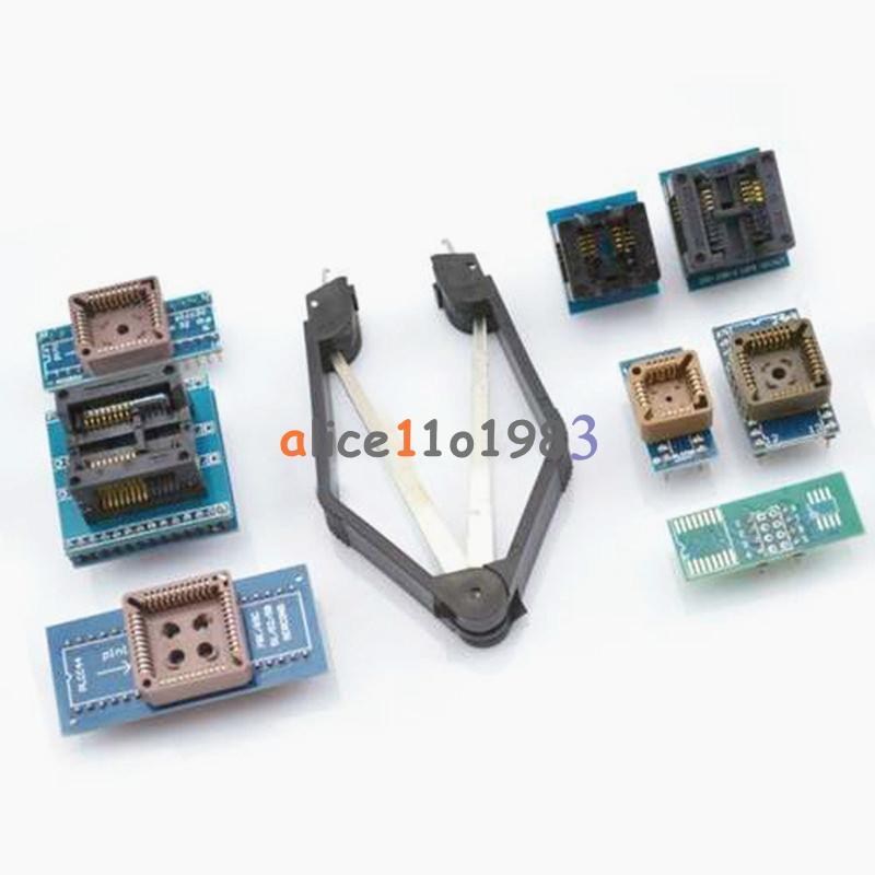 8 Programmer Adapters Sockets Kit for TL866II Plus with IC Extractor