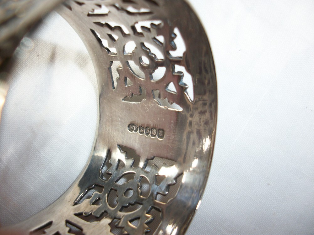 Vintage Solid Silver Napkin Ring Inscribed 'Gertye'