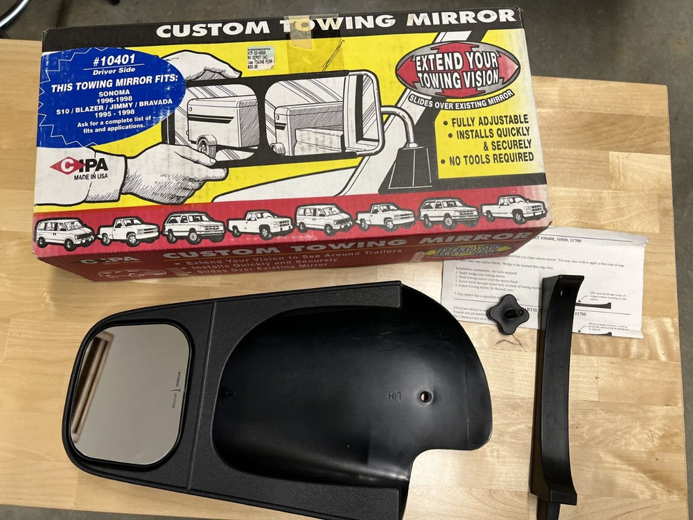 Cipa Mirrors 10401 Driver Side Towing Mirror