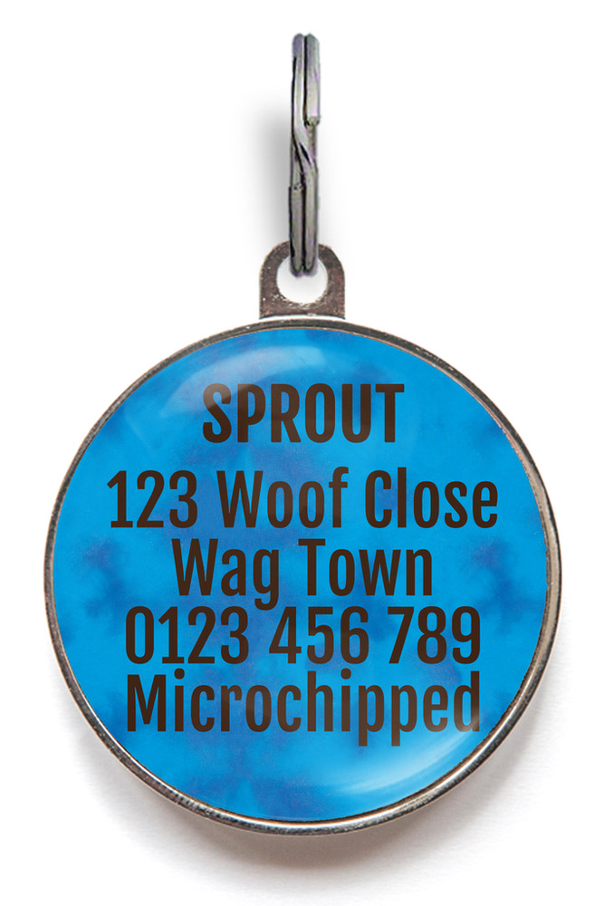 Cheese Dog ID Tag – Cute Personalized Pet Tag with Durable Custom Text