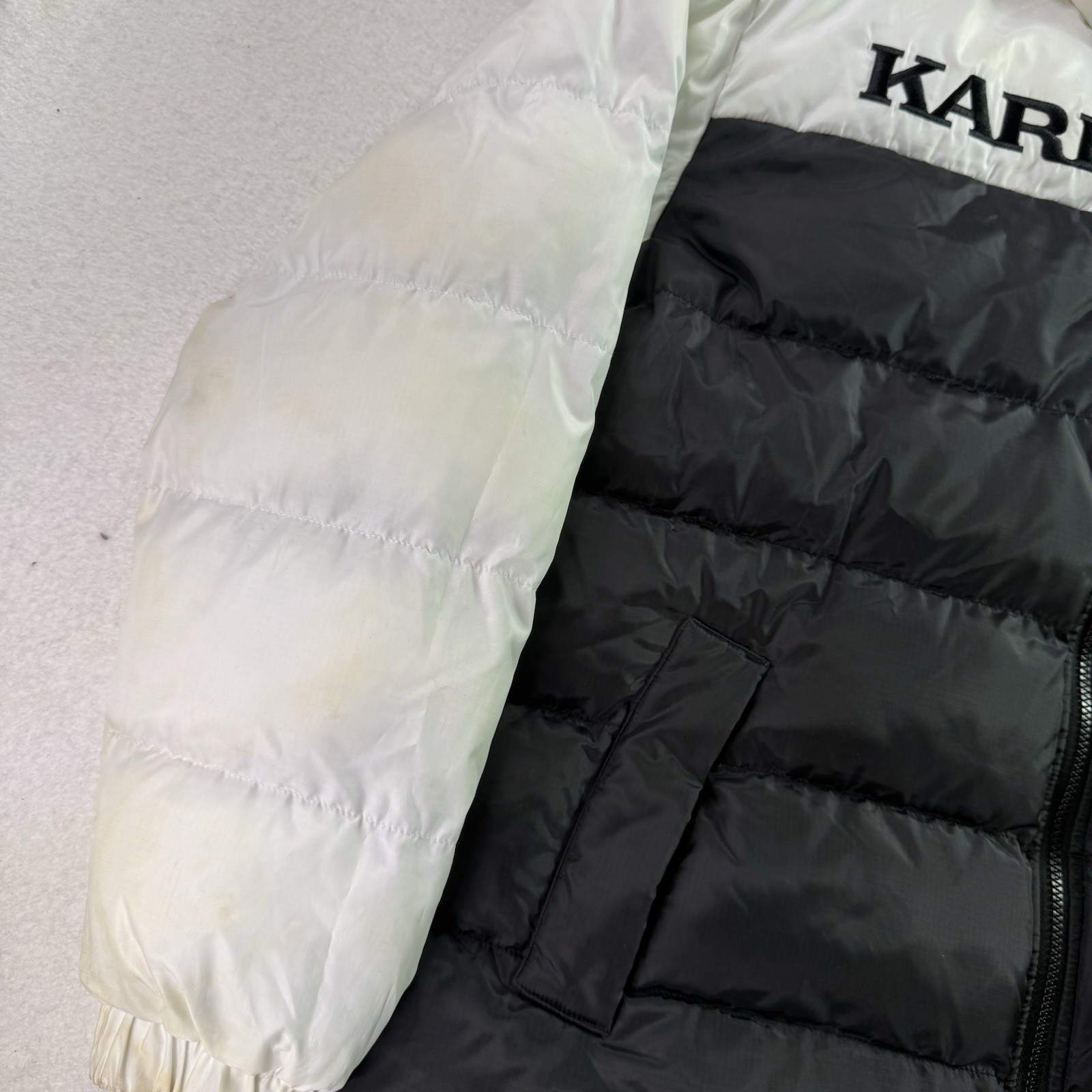 Vintage Karl Kani Sport Men's Reversible Puffer Jacket Size XL Tupac Hip Hop