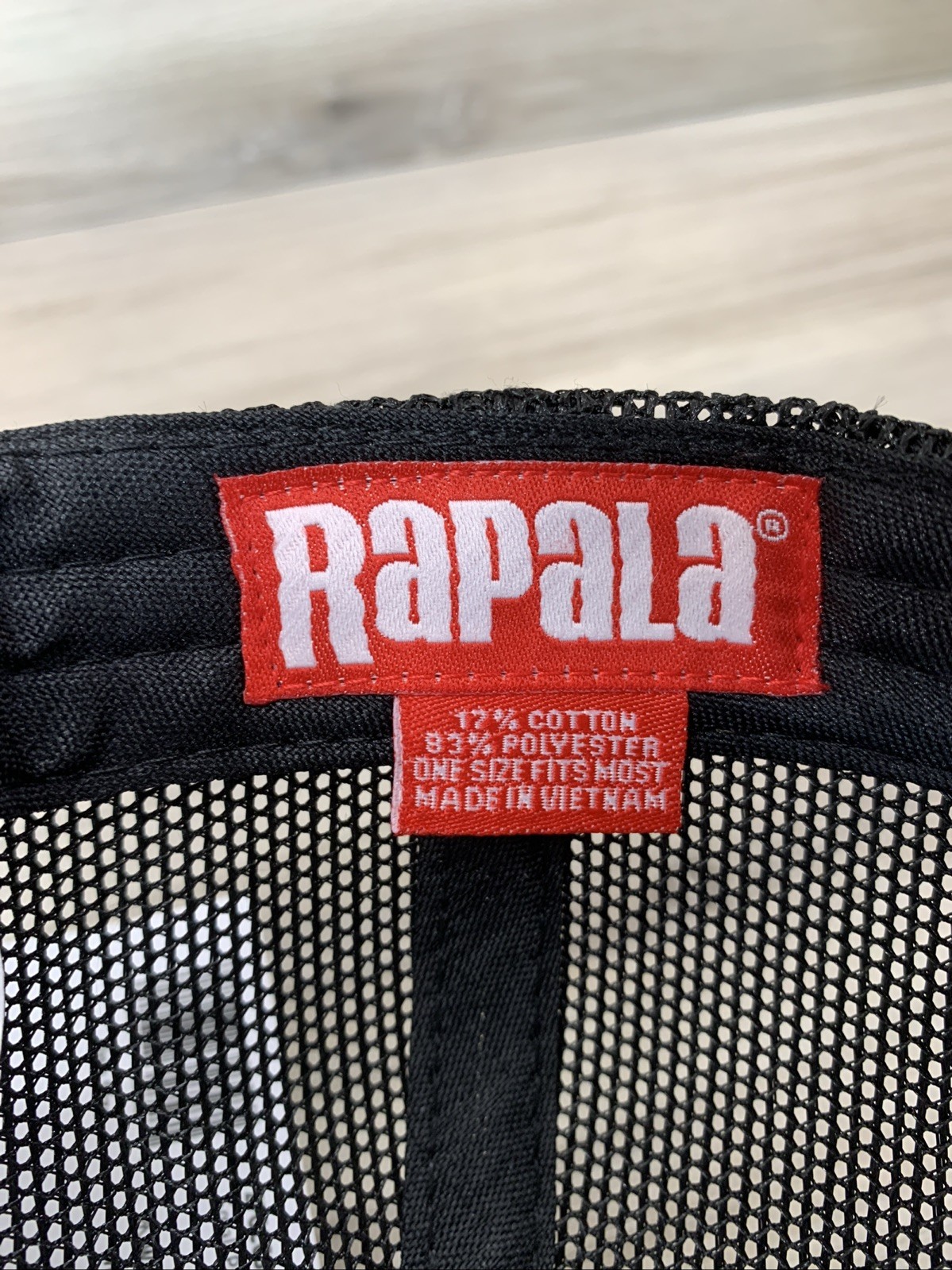 Rapala Crush City Mesh SnapBack Hat Cap NEW SMALL PATCH FISHING LURES GRAY