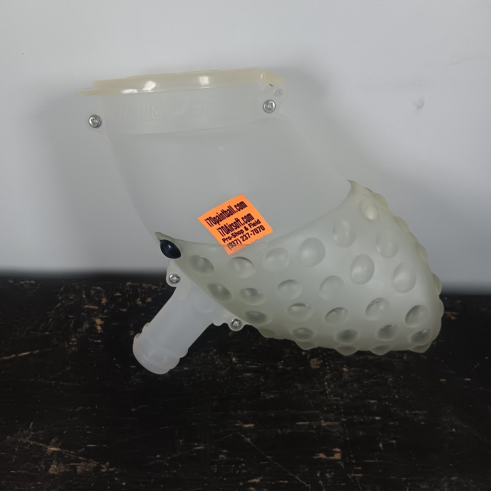 Tippmann 98 FeedNeck Elbow and Clear Hopper Threaded