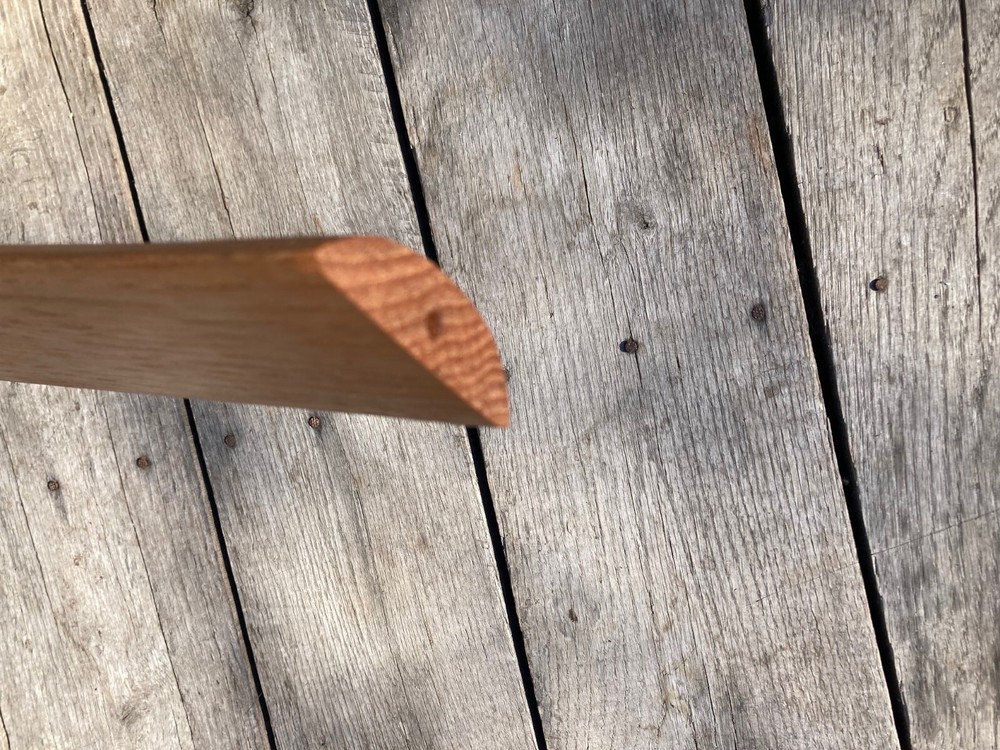 36" Amish Made Old Time Offset Broad Axe Handle USA Hickory