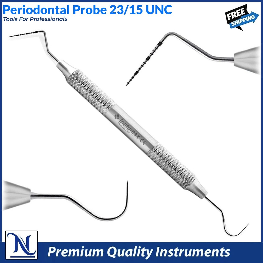 Dental Williams Explorer UNC 15/23 Color Coded Probe Double Ended Instruments
