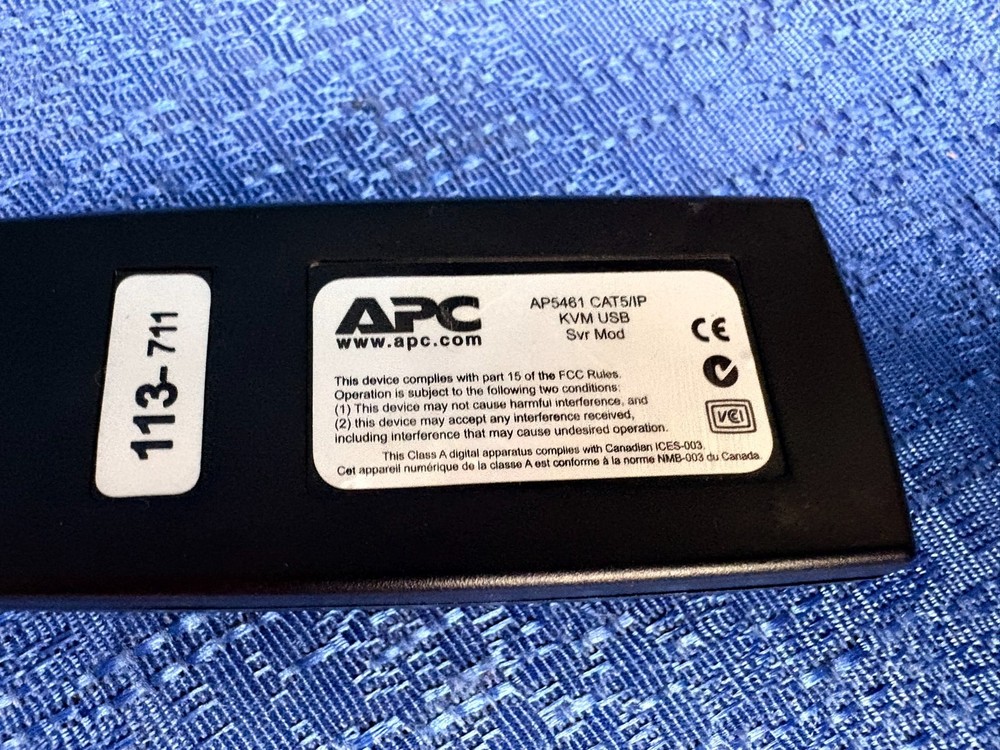 APC AP5461 USB CAT5/IP KVM Switch Server Module Cable Adapter CIM Module