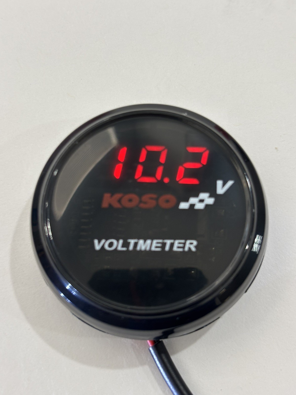 KOSO VOLTMETER SCOOTER MOTORCYCLE WATERPROOF LCD DIGITAL DISPLAY GY6 TANK 200