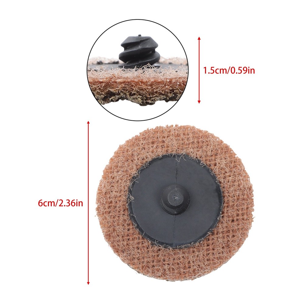 25 Pack 2 Inch Surface Conditioning Quick Change Discs Coarse Prep Pad Discs