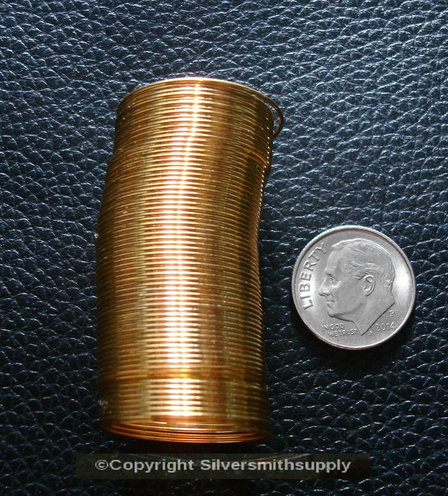 60+/- Memory wire ring loops gold plated ring or earring wire loops mw011