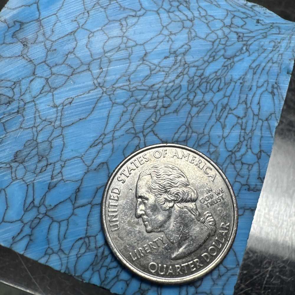 548 Grams Composite Turquoise Blue With Black Matrix Classic Looking Web