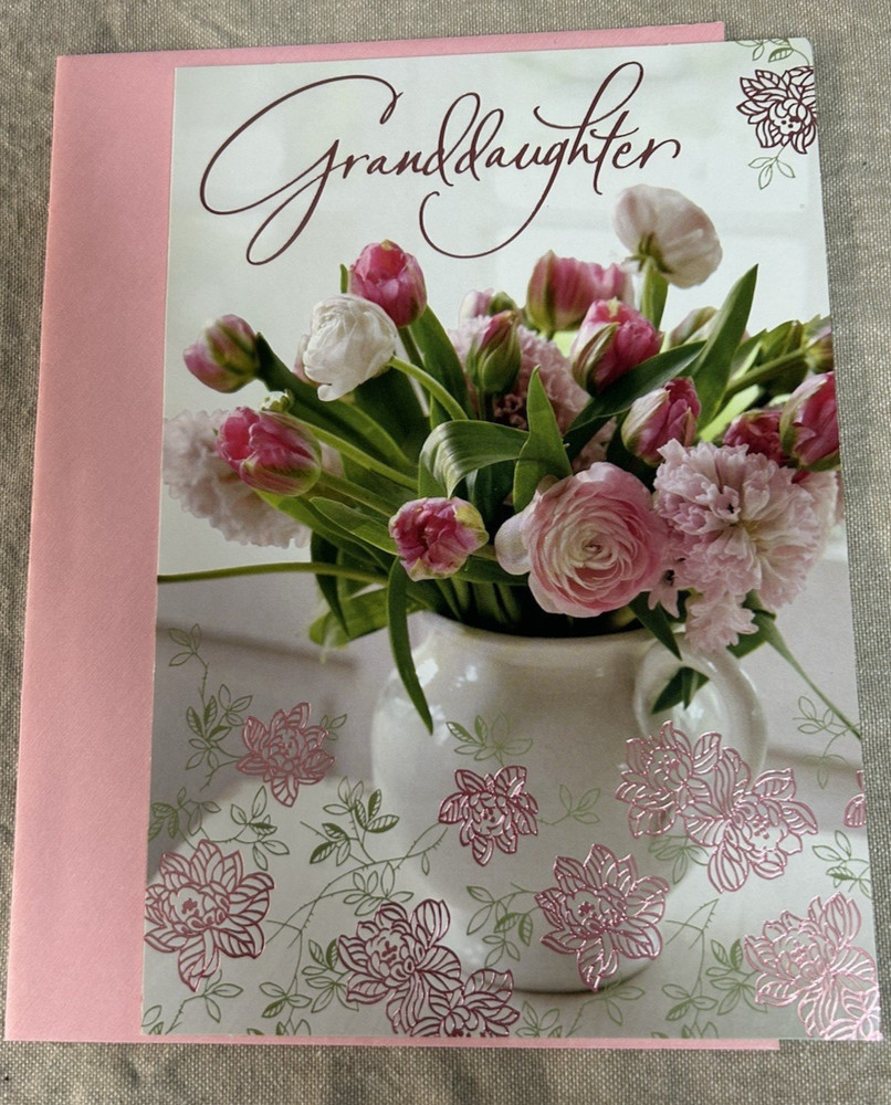 Happy Easter Greeting Card & Envelope ~ Granddaughter
