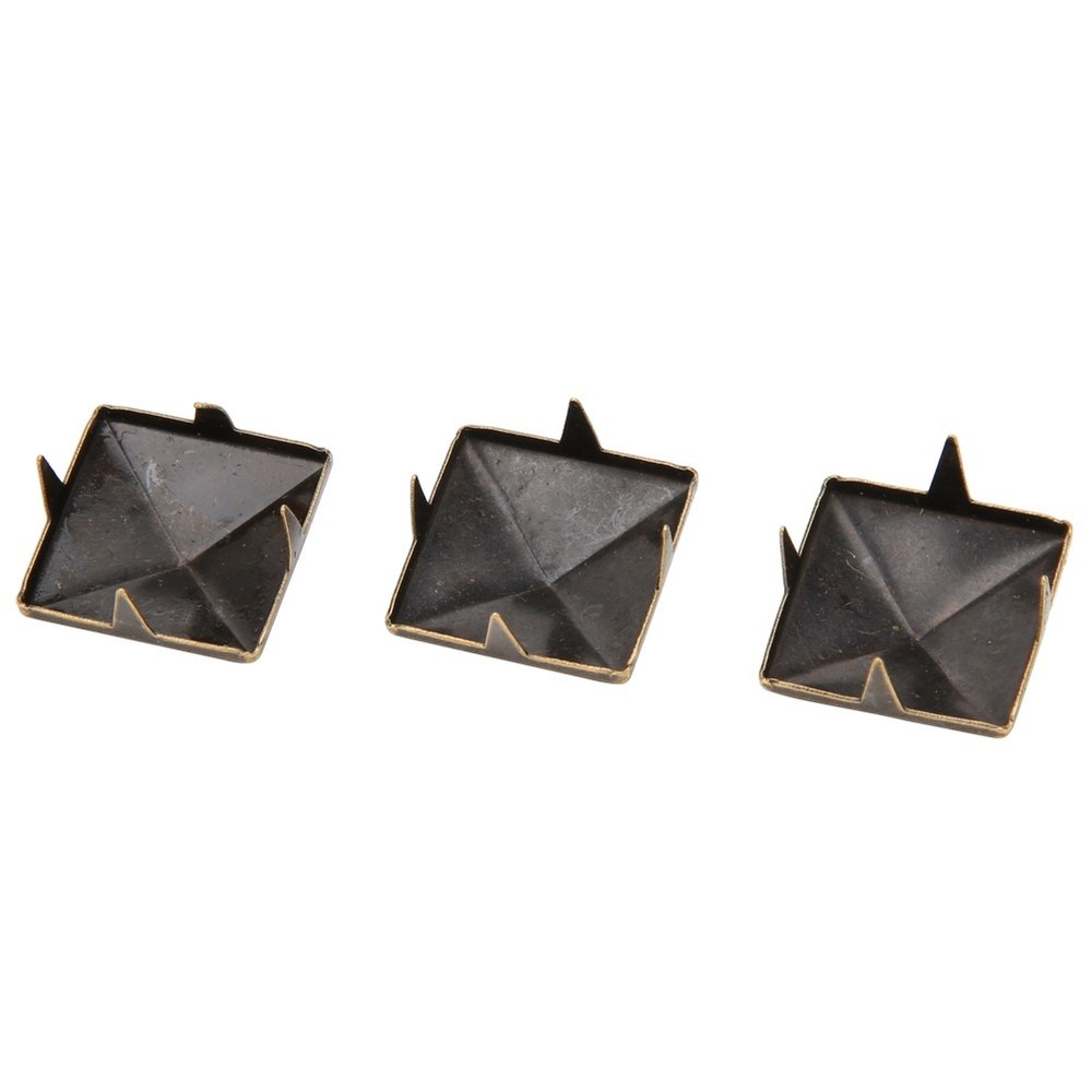 100pcs Square Pyramid Punk Rivets For DIY Leather Craft