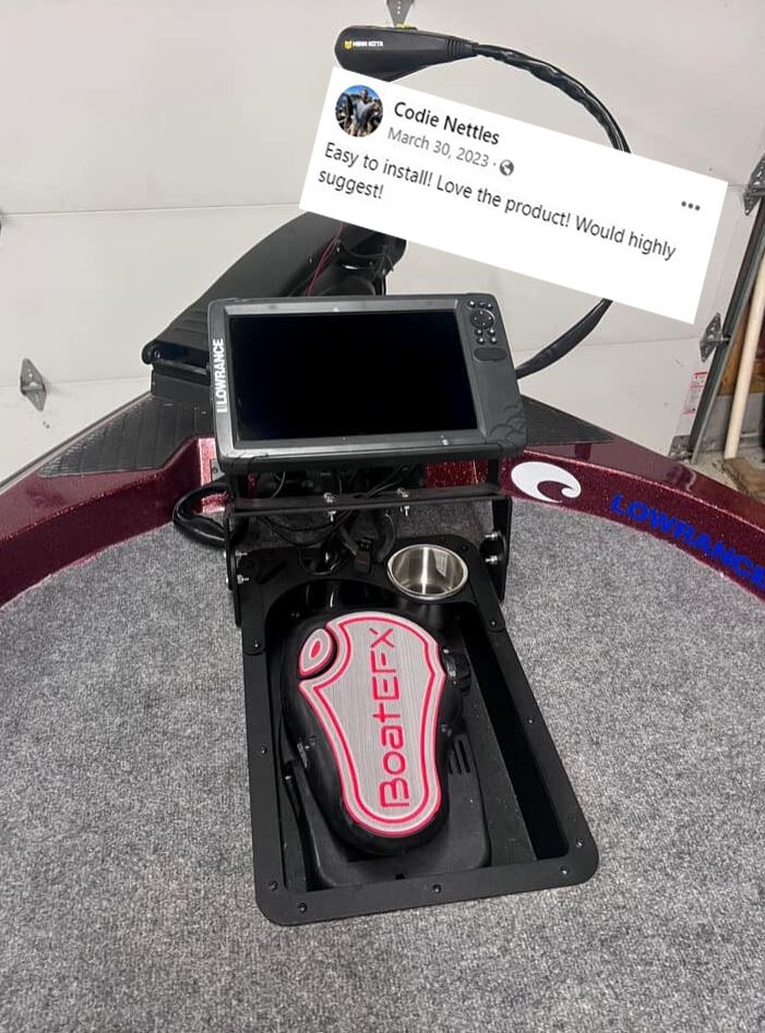 Premium Pre-Drilled Ultrex Recessed Trolling Motor Foot Pedal Pan Tray