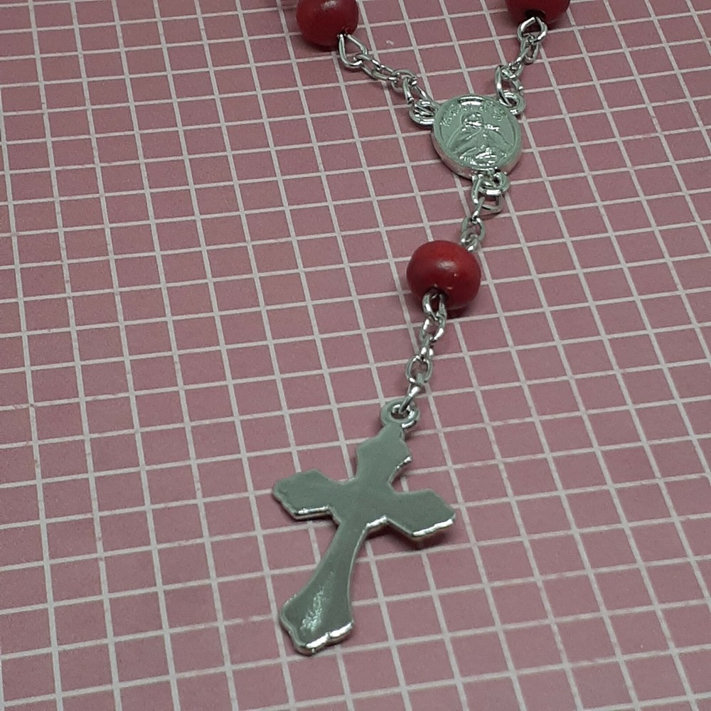 Rosario de Nuestra Señora de Guadalupe Rosa Perfumado Decenario con Estuche