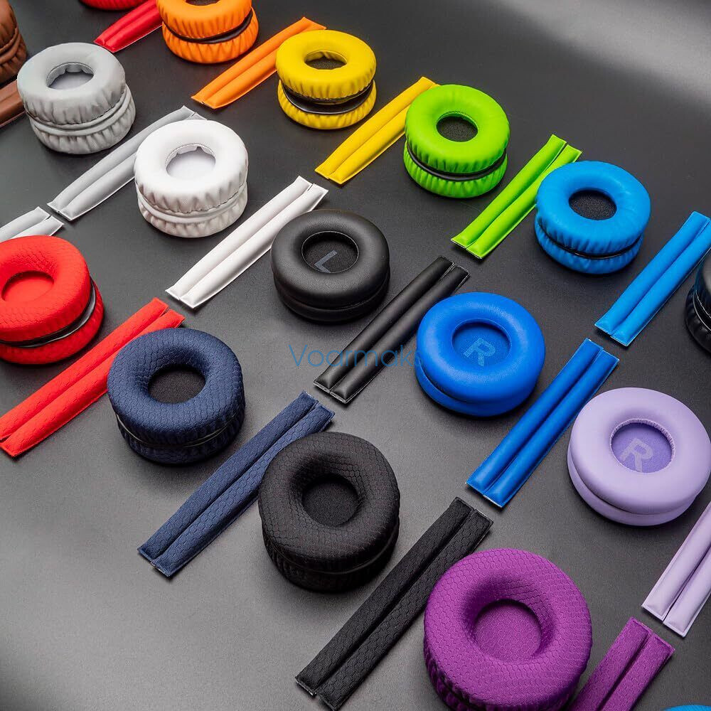 Ear Pads For Sennheiser HD25-Kit Rainbow Headband Cushions Foam Covers