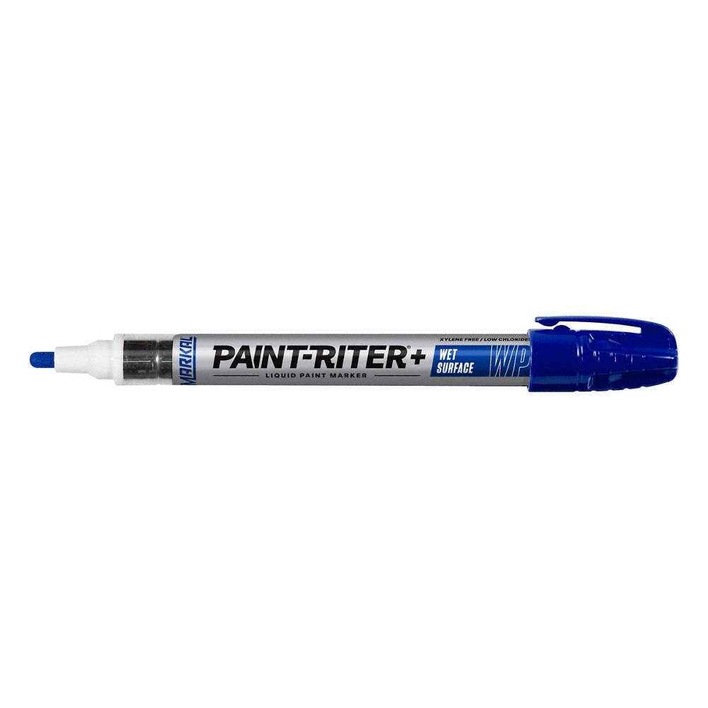 MARKAL 96934 Paint Marker, Permanent, Blue 13P064