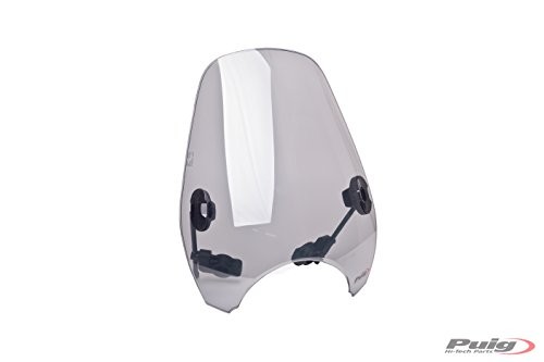 Puig 0336H Light Smoke Custom II Windshield for 8" Headlight