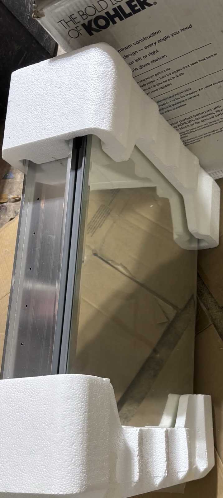 Kohler K-CB-CLR1620FS Bathroom Medicine Cabinet Frameless Aluminum Mirror