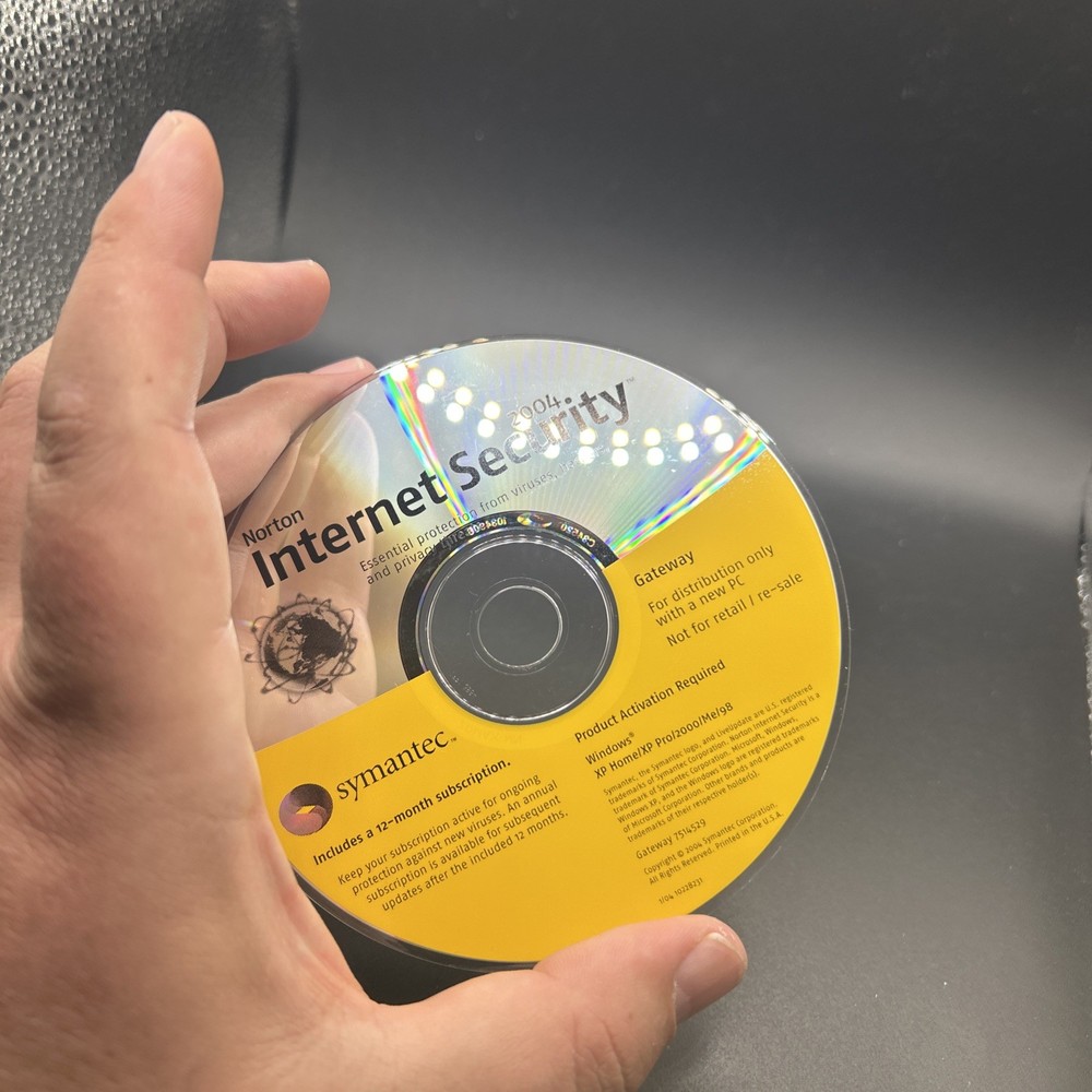 Norton Internet Security 2004 Disc With Product Key
