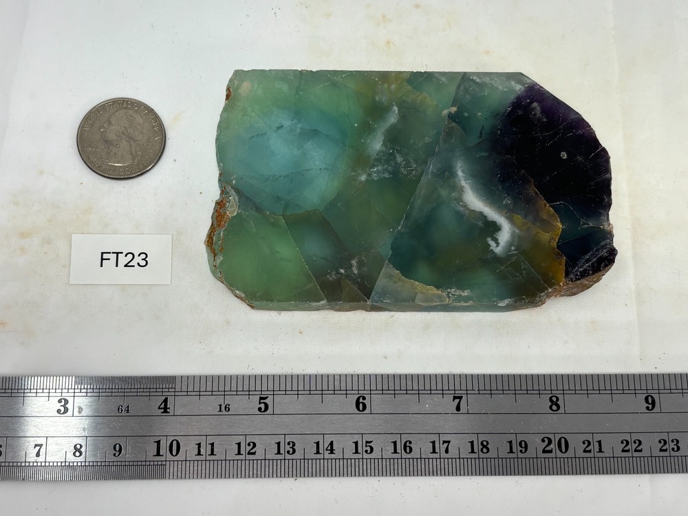 Fluorite slab Cabbing Lapidary Combo Ship Avail