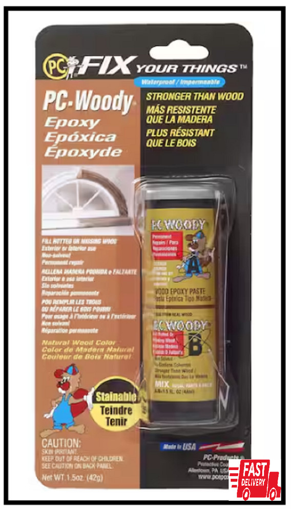 PC-Woody 1.5 oz. Tan Epoxy Paste
