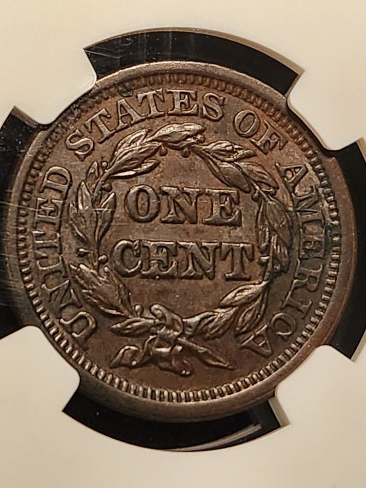 1846 Small Date Large Cent – NGC UNC Details
