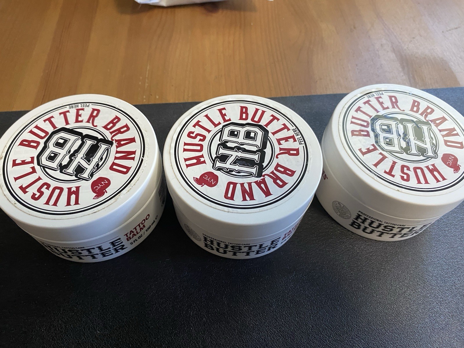 Hustle Butter Brand Tattoo Balm 5oz Professional Tatoo Care Lot Of 3