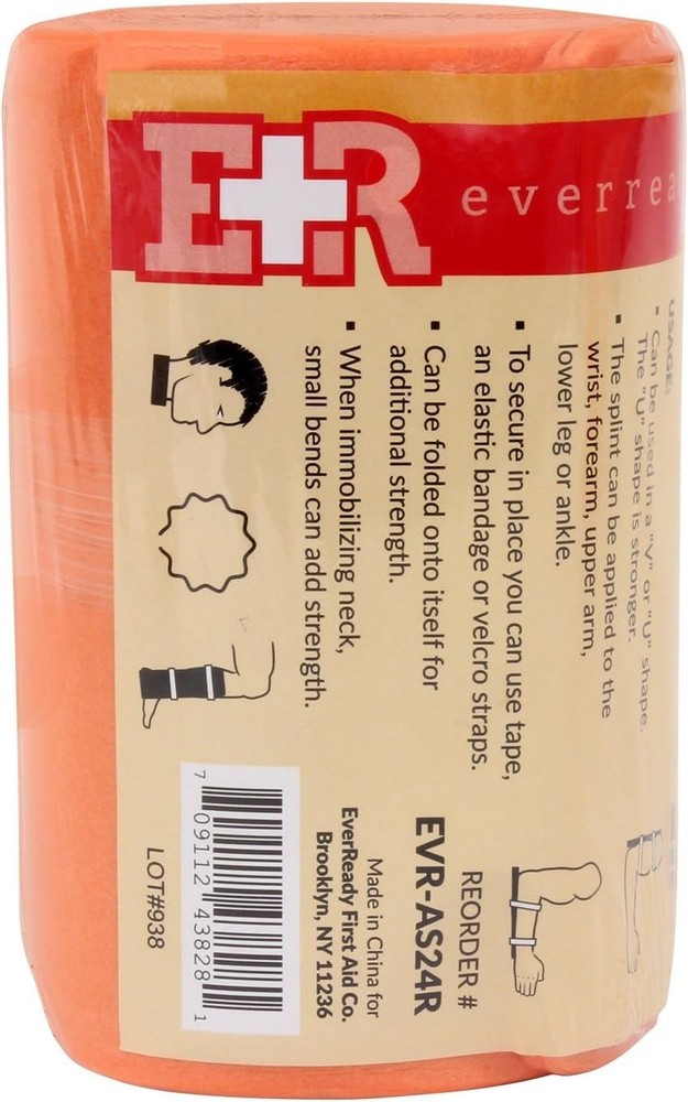 Universal 24-Inch Aluminum Splint - Lightweight & Flexible First Aid Solution