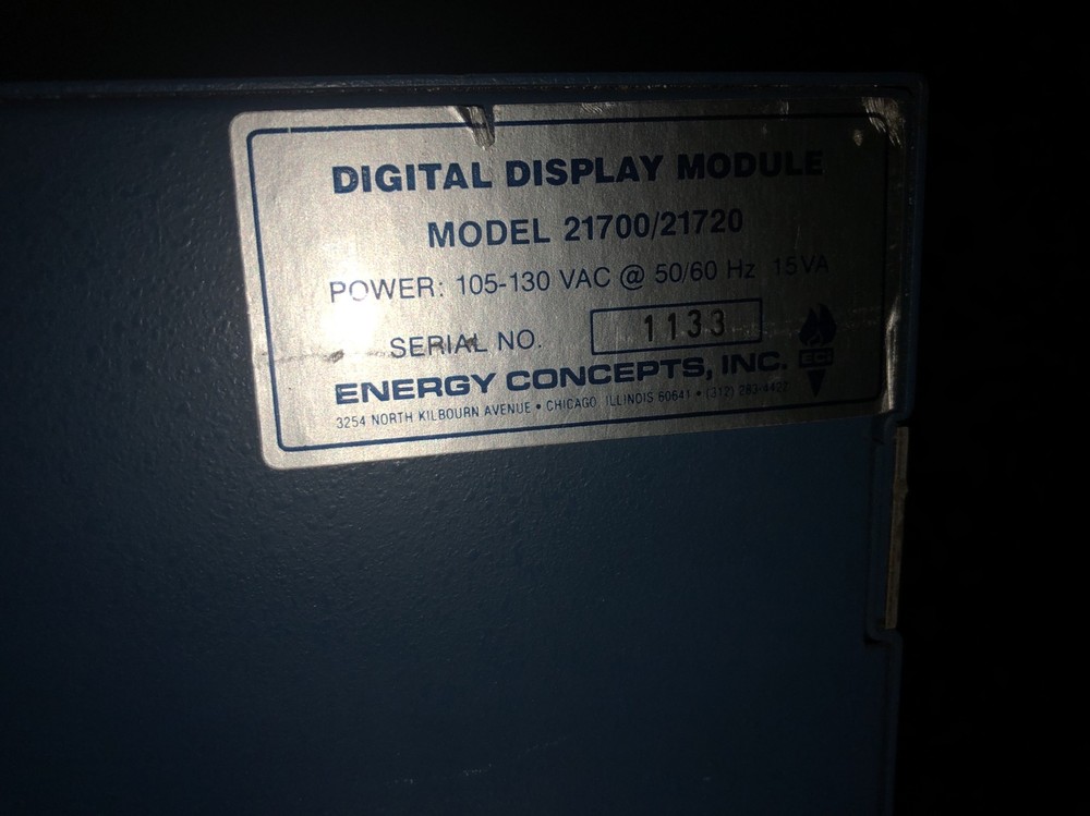 Energy Concepts Digital Display Module-Model 21700