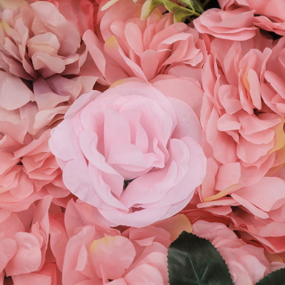 12 Pcs Flower Wall Panel Artificial Rose Flower Wall Panel Wedding Background
