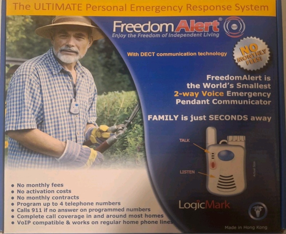 Freedom Alert 35511 Logic Mark Personal Emergency Response System - READ