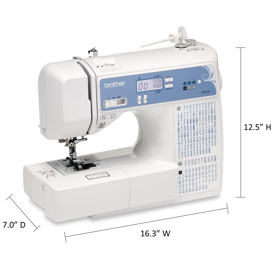 Sewing and Quilting Machine, Computerized, 165 Built-in Stitches, LCD Display