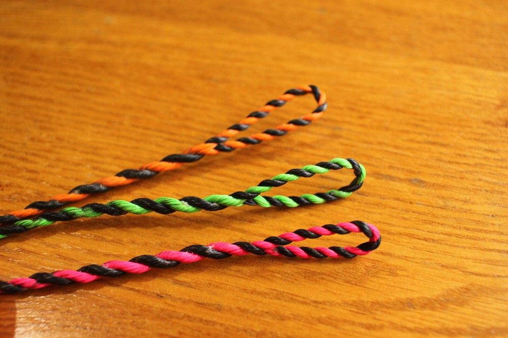 Flemish Twist Bow String - D97/"Fast Flight" - Black & Bright Colors