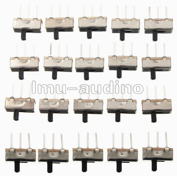 20PCS SS12D00G3 2 Position 3Pin SPDT 1P2T PCB Panel Mini Vertical Slide Switch