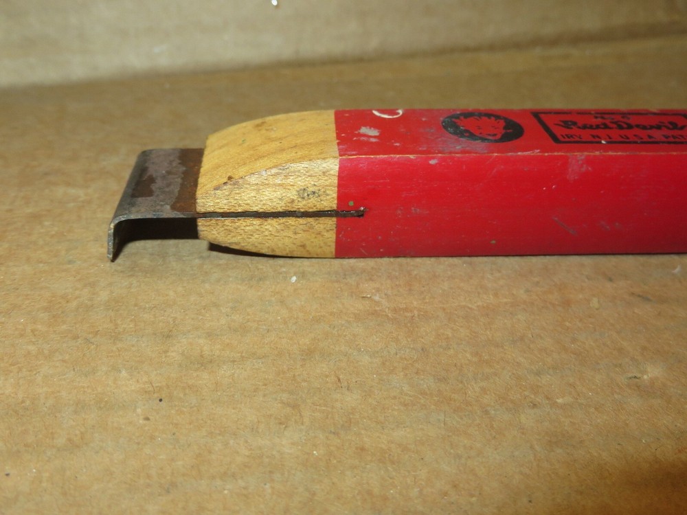 RED DEVIL vintage scraper WOOD HANDLE 5"