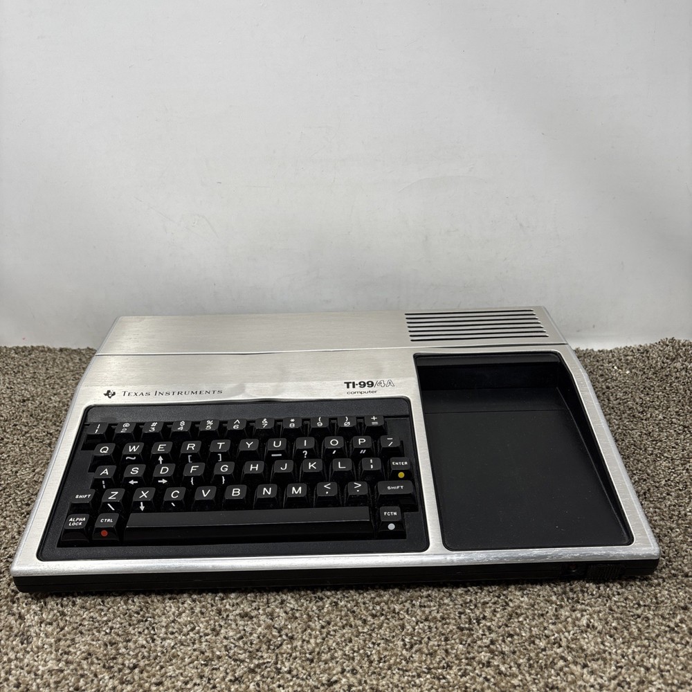 Vintage Texas Instruments TI-99/4A Home Computer & Power Games Bundle Tested