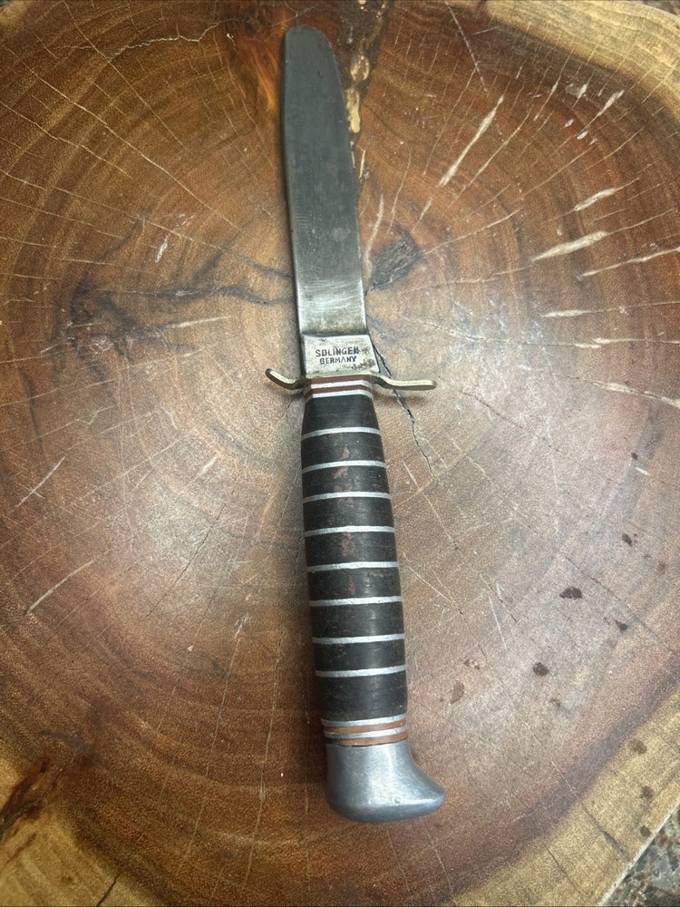 Vintage Solingen Germany 8” Fixed Blade Knife